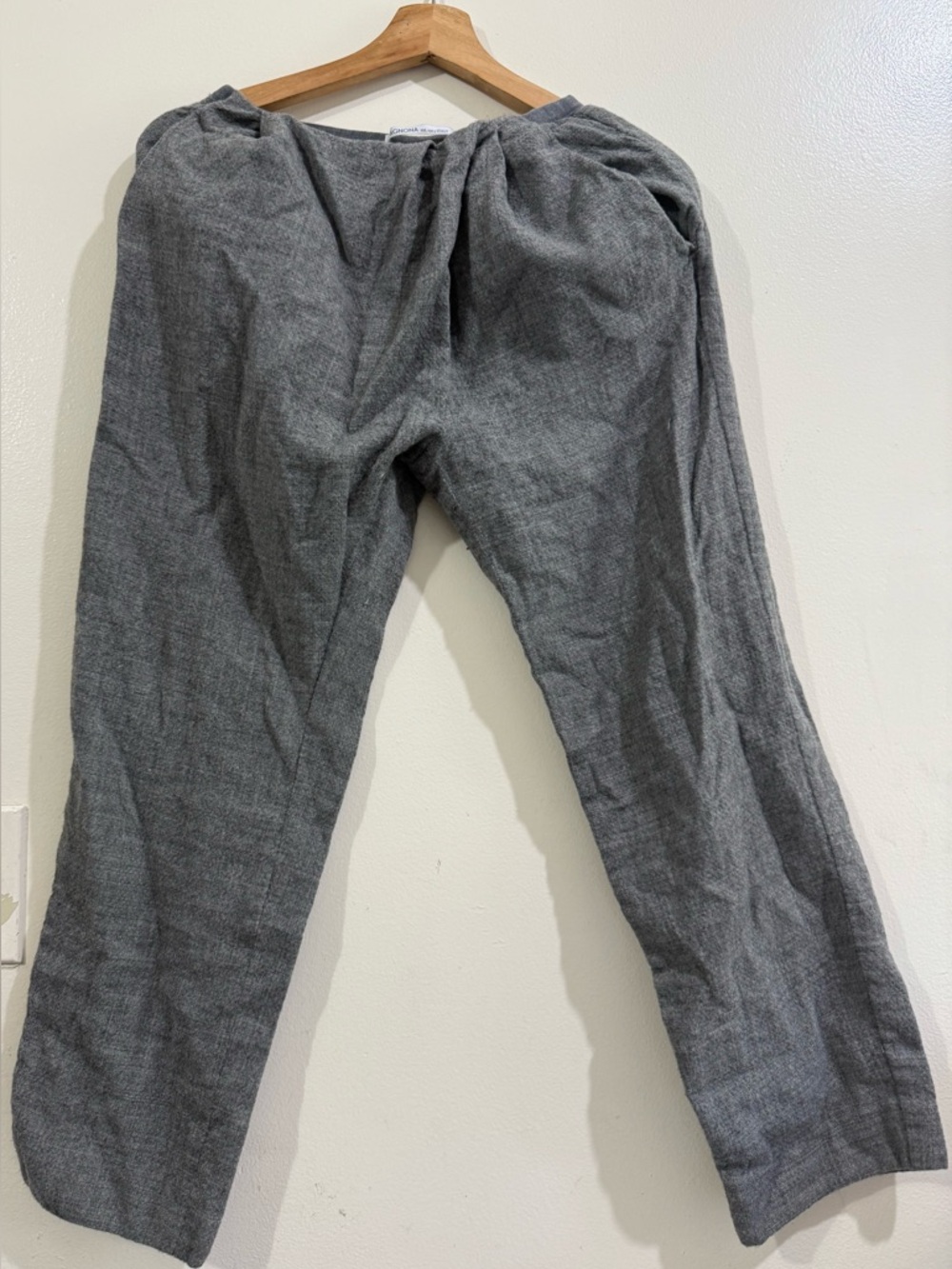 AGNONA Relaxed Gray Elastic-Waist Chinos - Women's Casual Trousers